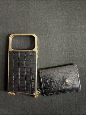 Bandolier Black Magsafe Phone Case and Remi Wallet. 17 ProMax